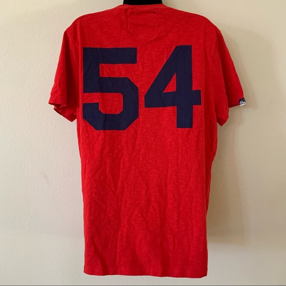Superdry Japan Athletic Red Short Sleeve T Shirt - Picture 4 of 8